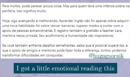 Mensagem do Hugo